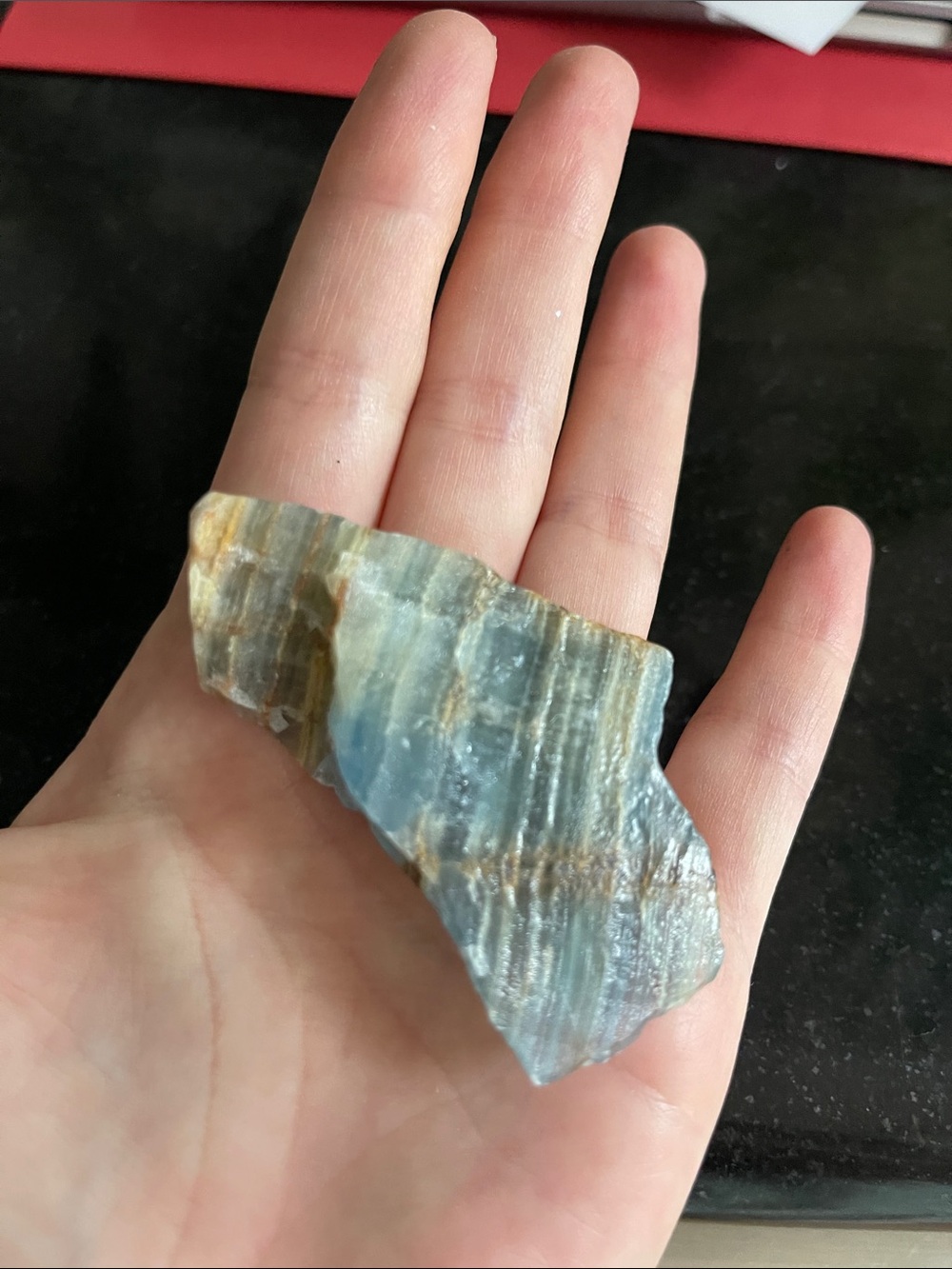 Blue and Brown Decorative Raw Stone Accent - Home Accents